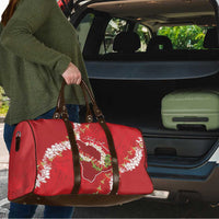 Hawaii Island Flowers Lei Travel Bag Ohia Lehua Scarlet Red LT7 - Polynesian Pride