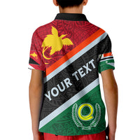 Personalised Penama and Papua New Guinea Day Kid Polo Shirt Emblem Mix Style LT7 - Polynesian Pride