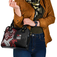 Aotearoa Toitu Te Tiriti Shoulder Handbag Whakairo Wheku LT7 - Polynesian Pride
