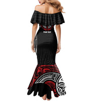Aotearoa Maori Personalized Family Matching Mermaid Dress and Hawaiian Shirt Toitu Te Tiriti Ake! Ake! Ake!