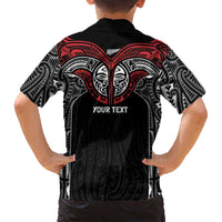 Aotearoa Maori Personalized Family Matching Off Shoulder Maxi Dress and Hawaiian Shirt Toitu Te Tiriti Ake! Ake! Ake! LT7 - Polynesian Pride