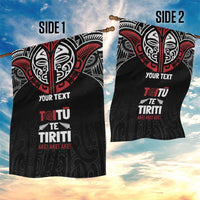 Aotearoa Maori Personalized Garden Flag Toitu Te Tiriti Ake! Ake! Ake!