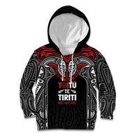 Aotearoa Maori Personalized Kid Hoodie Toitu Te Tiriti Ake! Ake! Ake!