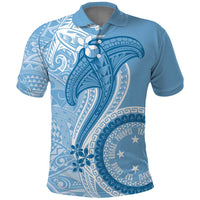 Micronesia FSM Polo Shirt Shark and Manta Classic Style