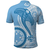 Micronesia FSM Polo Shirt Shark and Manta Classic Style