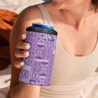 Pasifika Women's Day - Samoa Siapo Malu Tattoo Inspired 4 in 1 Can Cooler Tumbler Lavender