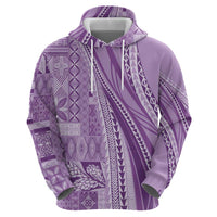 Pasifika Women's Day - Samoa Siapo Malu Tattoo Inspired Hoodie Lavender LT7 - Polynesian Pride
