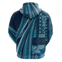 Pasifika Women's Day - Samoa Siapo Malu Tattoo Inspired Hoodie Navy Blue LT7 - Polynesian Pride