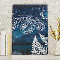 New Zealand Matariki Canvas Wall Art Starry Night Style LT7 Without Frame Navy - Polynesian Pride
