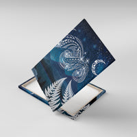 New Zealand Matariki Canvas Wall Art Starry Night Style LT7 With Frame Navy - Polynesian Pride