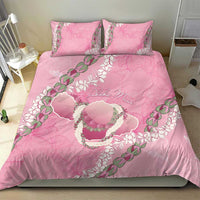 Hawaii Maui Island Flowers Lei Bedding Set Lokelani Rose Pink