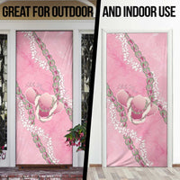 Hawaii Maui Island Flowers Lei Door Cover Lokelani Rose Pink LT7 - Polynesian Pride