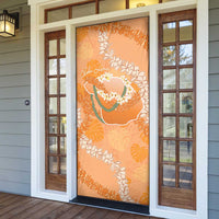 Hawaii Lanai Island Flowers Lei Door Cover Orange Kaunaoa Mix Maile LT7 - Polynesian Pride