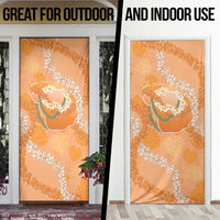 Hawaii Lanai Island Flowers Lei Door Cover Orange Kaunaoa Mix Maile LT7 - Polynesian Pride
