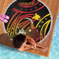 Personalized Milne Bay Beach Blanket PNG Lime Pot with Oro Tapa