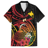 Personalized Milne Bay Family Matching Short Sleeve Bodycon Dress and Hawaiian Shirt PNG Lime Pot with Oro Tapa