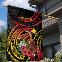 Personalized Milne Bay Garden Flag PNG Lime Pot with Oro Tapa