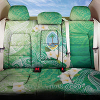 Hafa Adai Guam Chamorro Personalized Back Car Seat Cover Summer Green Latte Stone with Guasali - Polynesian Pride