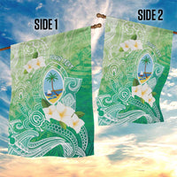 Hafa Adai Guam Chamorro Personalized Garden Flag Summer Green Latte Stone with Guasali LT7 - Polynesian Pride