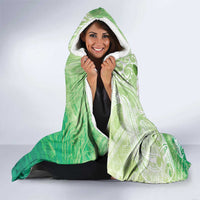 Hafa Adai Guam Chamorro Personalized Hooded Blanket Summer Green Latte Stone with Guasali LT7 - Polynesian Pride