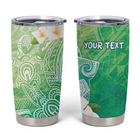 Hafa Adai Guam Chamorro Personalized Tumbler Cup Summer Green Latte Stone with Guasali - Polynesian Pride