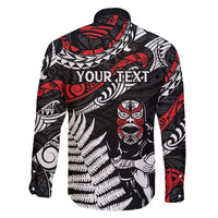 New Zealand Maori Rugby Personalised Family Matching Off Shoulder Short Dress and Hawaiian Shirt Ta Moko Silver Fern LT7 - Polynesian Pride