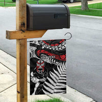 New Zealand Maori Rugby Personalised Garden Flag Ta Moko Silver Fern LT7 - Polynesian Pride