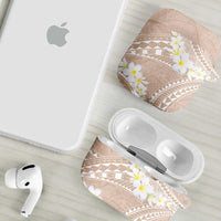 Polynesian Vintage Floral AirPods Case Beige Motifs - Polynesian Pride