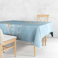 Polynesian Vintage Floral Tablecloth Azure Motifs - Polynesian Pride