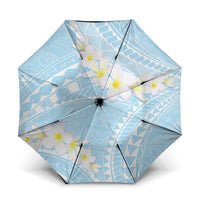Polynesian Vintage Floral Umbrella Azure Motifs - Polynesian Pride