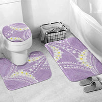 Polynesian Vintage Floral Bathroom Set Lavender Motifs - Polynesian Pride