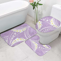 Polynesian Vintage Floral Bathroom Set Lavender Motifs - Polynesian Pride