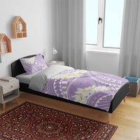 Polynesian Vintage Floral Bedding Set Lavender Motifs - Polynesian Pride