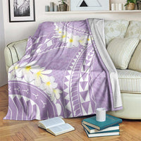 Polynesian Vintage Floral Blanket Lavender Motifs - Polynesian Pride