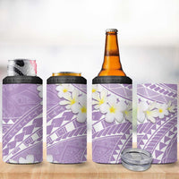 Polynesian Vintage Floral 4 in 1 Can Cooler Tumbler Lavender Motifs - Polynesian Pride