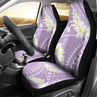 Polynesian Vintage Floral Car Seat Cover Lavender Motifs - Polynesian Pride