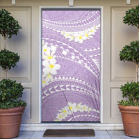 Polynesian Vintage Floral Door Cover Lavender Motifs - Polynesian Pride