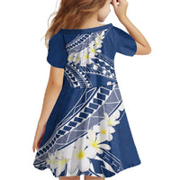 Polynesian Vintage Floral Family Matching Mermaid Dress and Hawaiian Shirt Navy Blue Motifs LT7 - Polynesian Pride