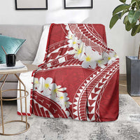 Polynesian Vintage Floral Blanket Scarlet Motifs - Polynesian Pride