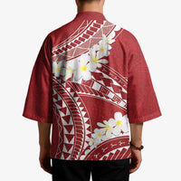 Polynesian Vintage Floral Kimono Scarlet Motifs - Polynesian Pride