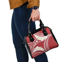 Polynesian Vintage Floral Shoulder Handbag Scarlet Motifs LT7 - Polynesian Pride