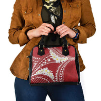 Polynesian Vintage Floral Shoulder Handbag Scarlet Motifs LT7 - Polynesian Pride