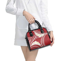 Polynesian Vintage Floral Shoulder Handbag Scarlet Motifs LT7 - Polynesian Pride