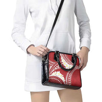 Polynesian Vintage Floral Shoulder Handbag Scarlet Motifs LT7 - Polynesian Pride