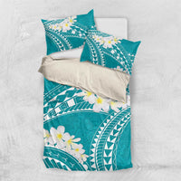 Polynesian Vintage Floral Bedding Set Teal Motifs - Polynesian Pride