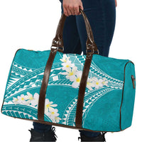 Polynesian Vintage Floral Travel Bag Teal Motifs - Polynesian Pride