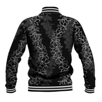 Hawaii Plumeria Lei Baseball Jacket Aloha Festive Vibe
