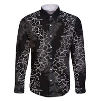 Hawaii Plumeria Lei Family Matching Off Shoulder Short Dress and Hawaiian Shirt Aloha Festive Vibe