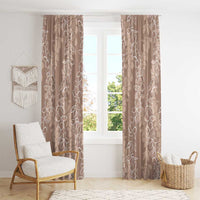 Hawaii Plumeria Lei Window Curtain Aloha Festive Vibe - Beige