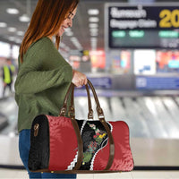 New Zealand Christmas Travel Bag Flora Map with Birds - Polynesian Pride